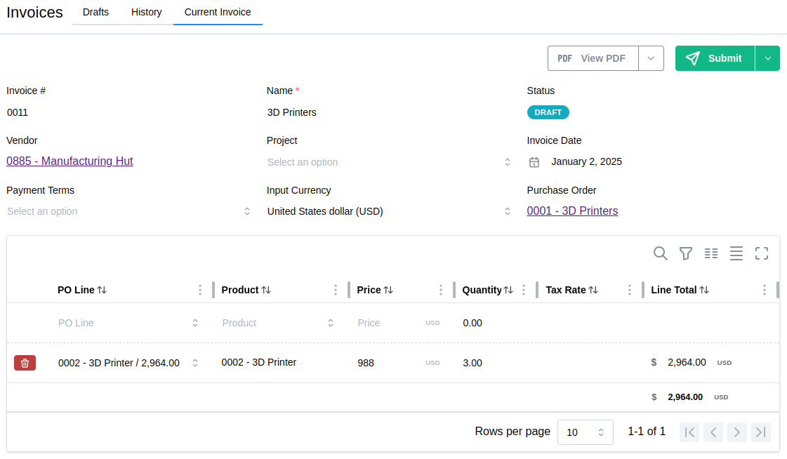 Invoices