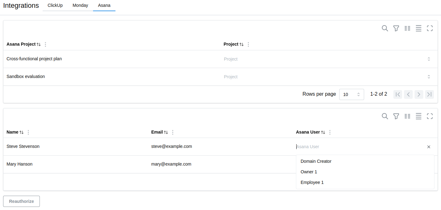 Integrations