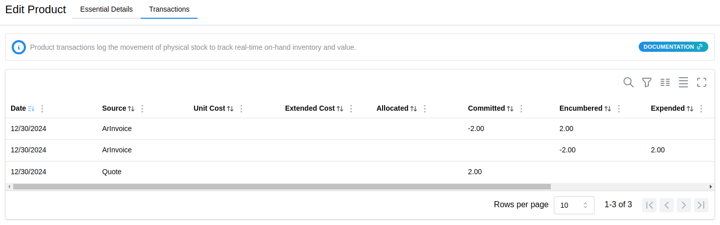 Inventory tracking