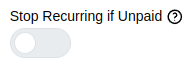 Overdue invoice pause